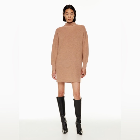 Babaton Aritzia Maclean sweater dress.  Size M.  Like new.  Camel color. - Picture 1 of 6
